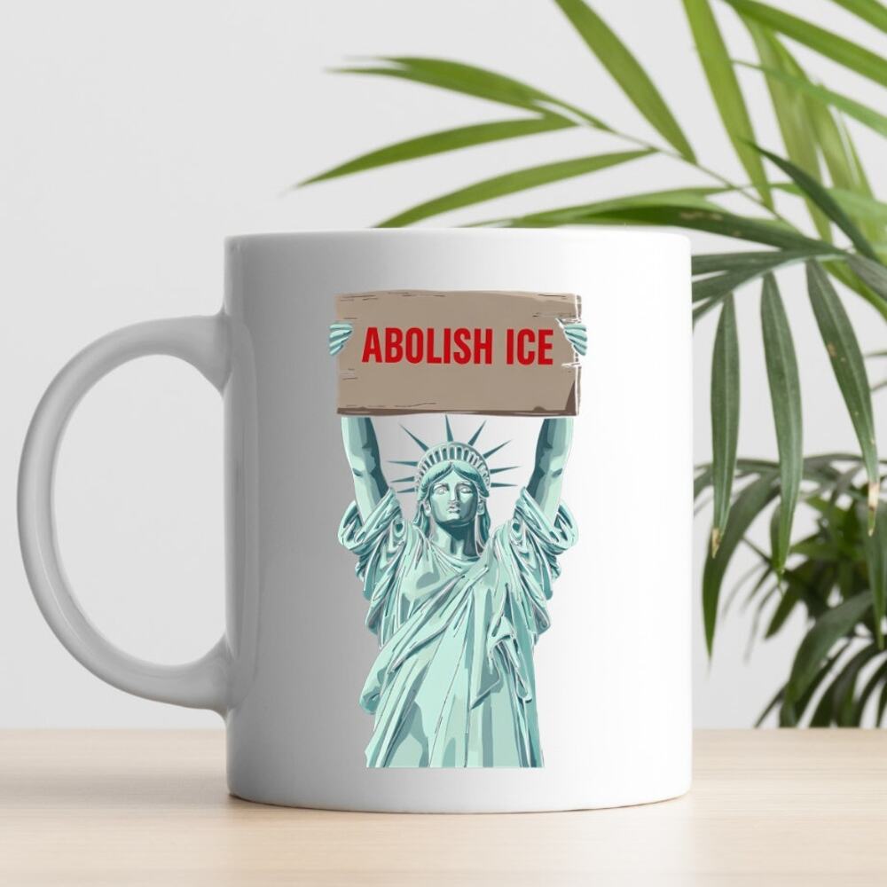 Abolish ICE 15 oz Coffee Mug Statue of Liberty Freedom A1